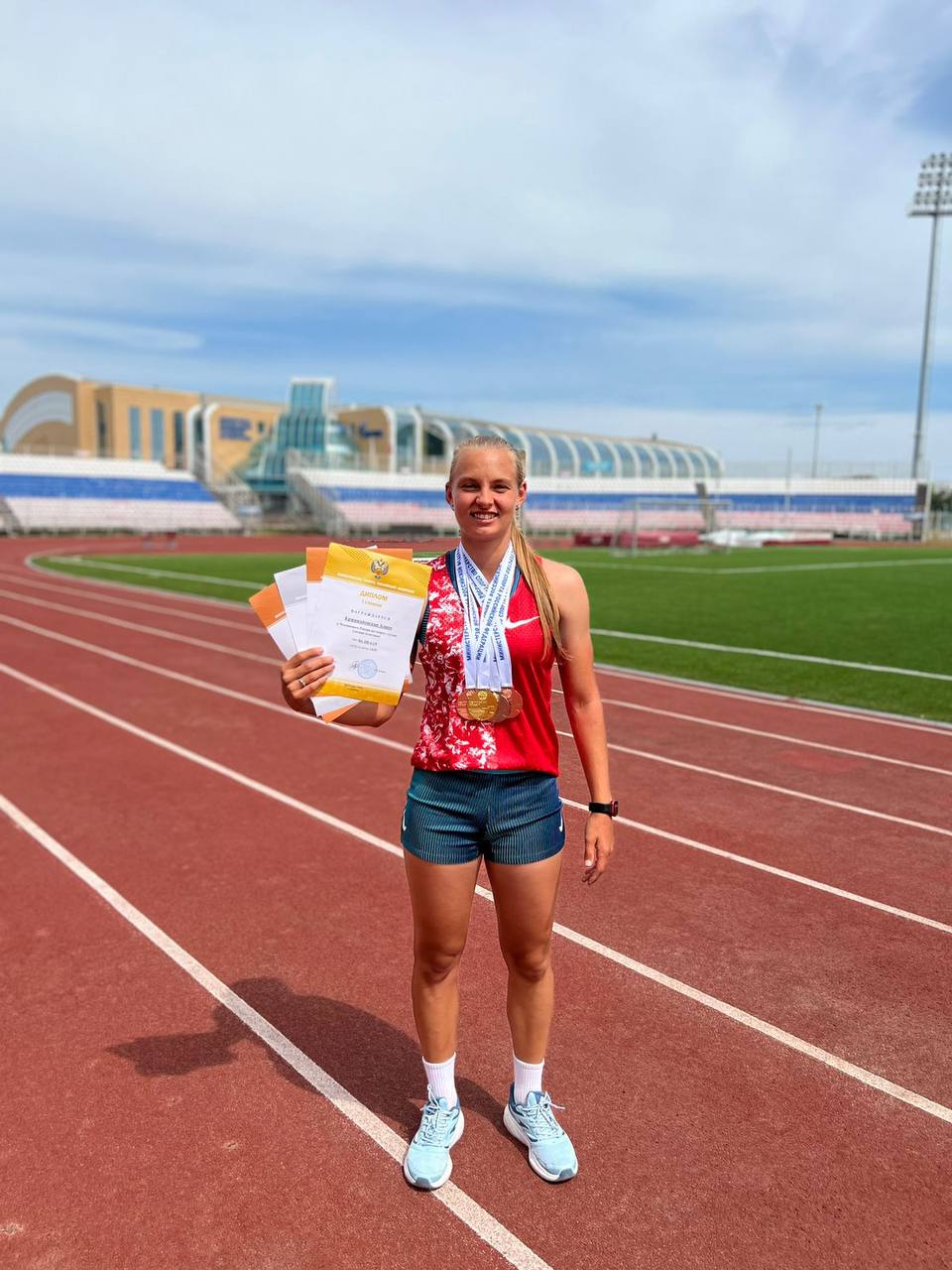 Спортсменка Невинномысска выиграла множество наград на чемпионате России по легкой атлетике